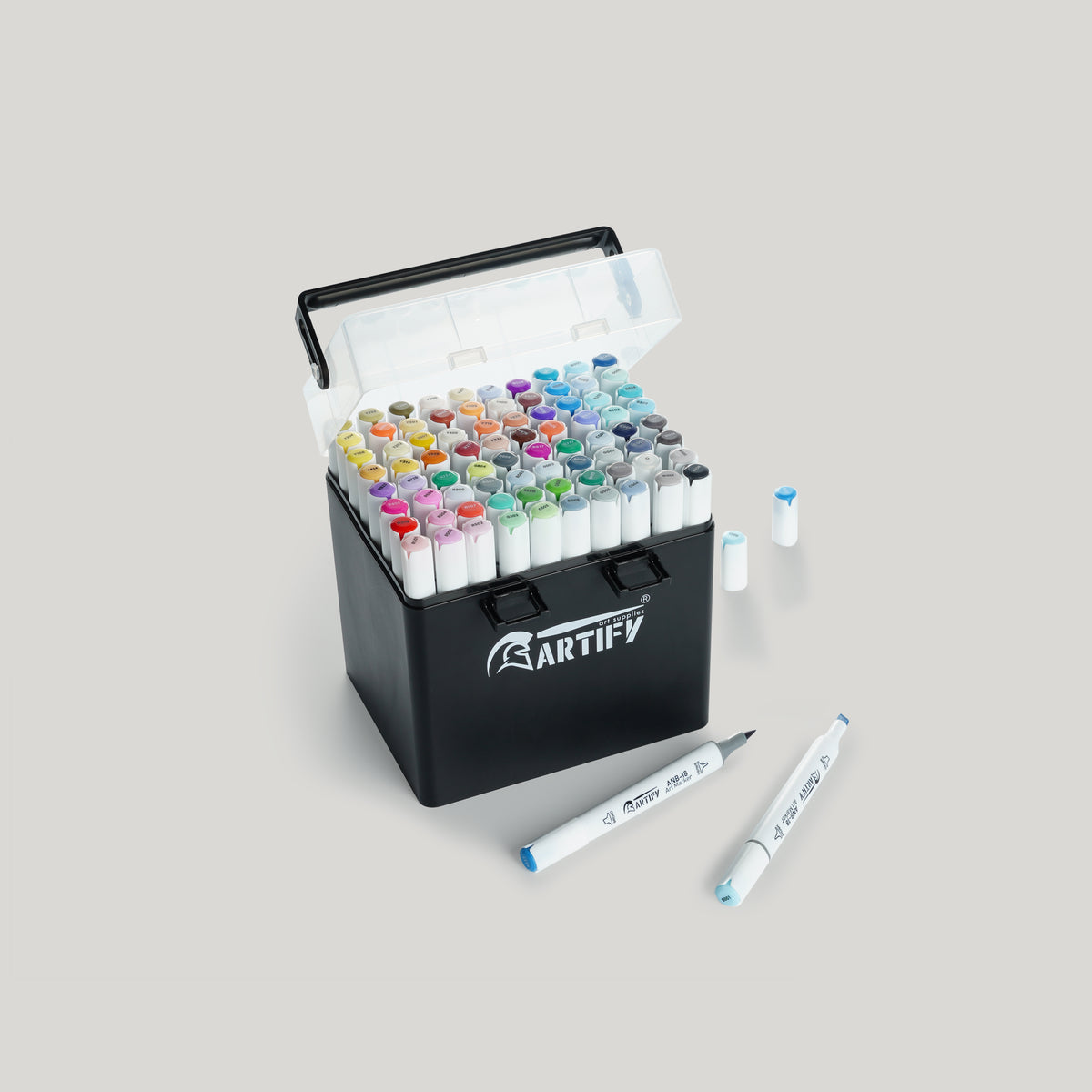 ARTIFY 80 Colors Art Markers-Fine & Broad Dual Tips Professional Artis –  Artify
