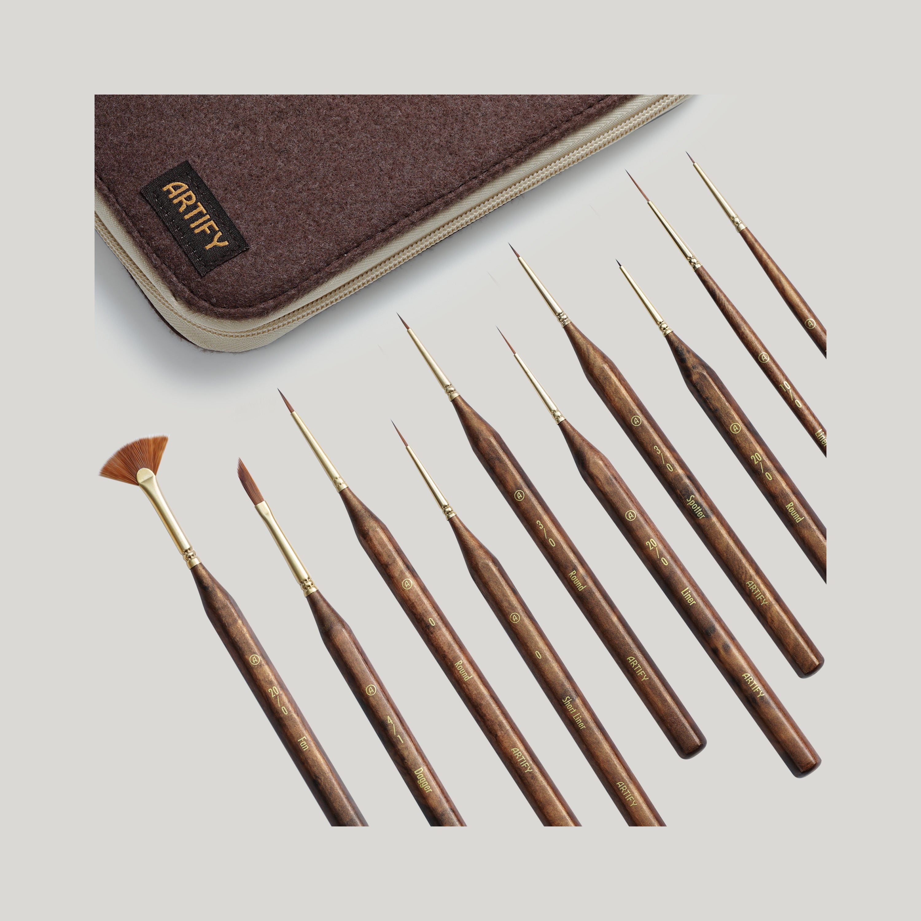 10PCS  Ultra Detail Paint Brushes Crafted For Ultra-fine Detailing And The Utmost Precision