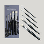 ARTIFY 5 Sizes Drybrush Set for Effortless Miniature, Model, Ceramics, Citadel Painting (Black) - Artify