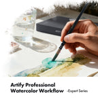 ARTIFY 6 PCS Synthetic Quill Brush Watercolor Mop Brush Set, Expert Series