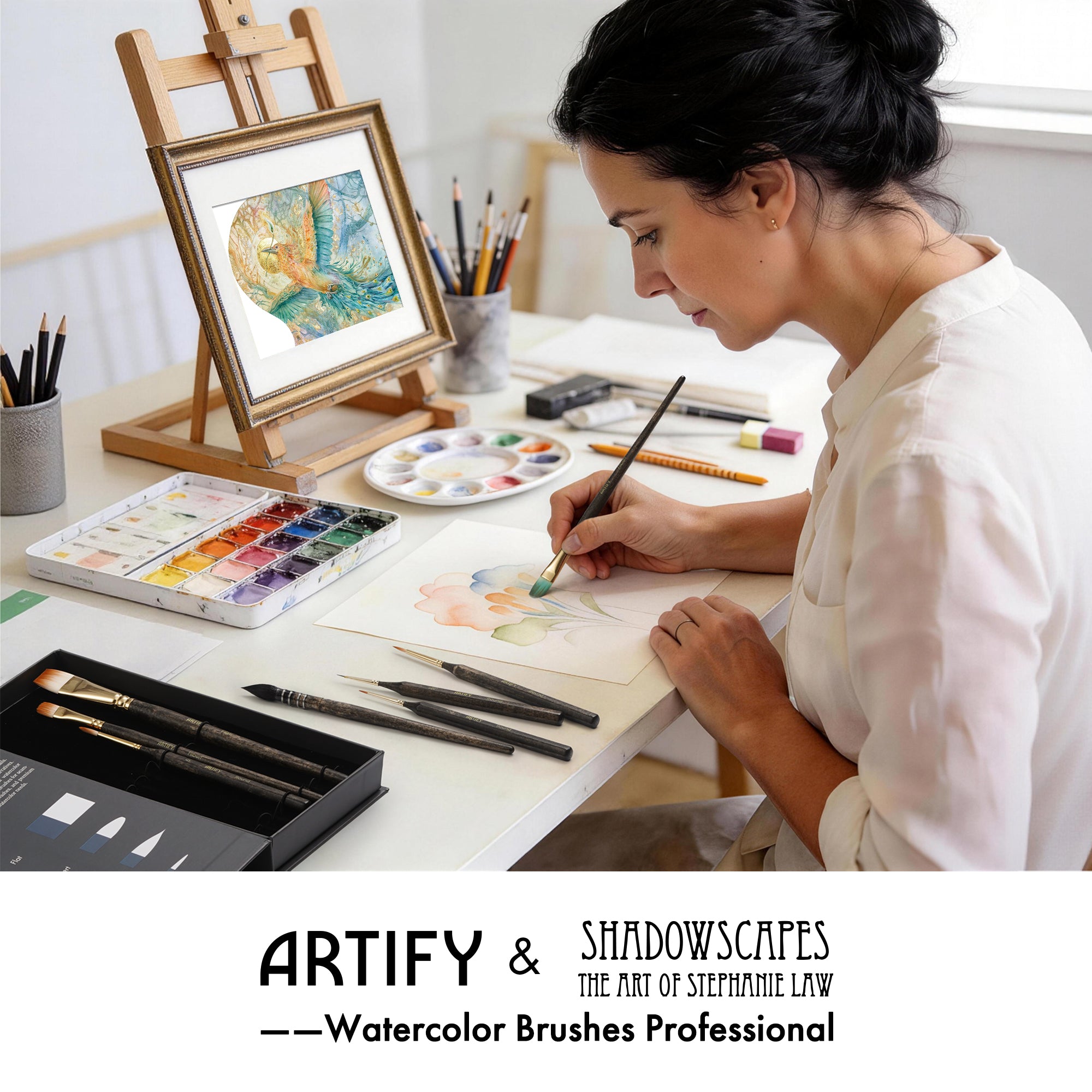 ARTIFY × Stephanie Law Signature Watercolor Brush Set – Artist Series