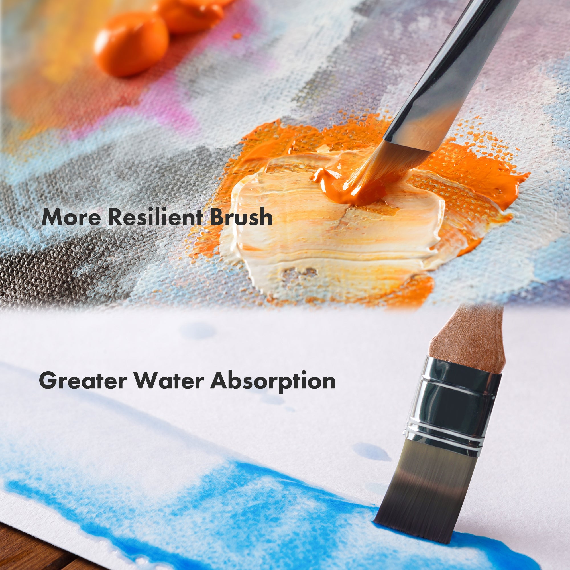 ARTIFY 25 pcs Enhanced Synthetic Brush Set, Expert Series - Artify