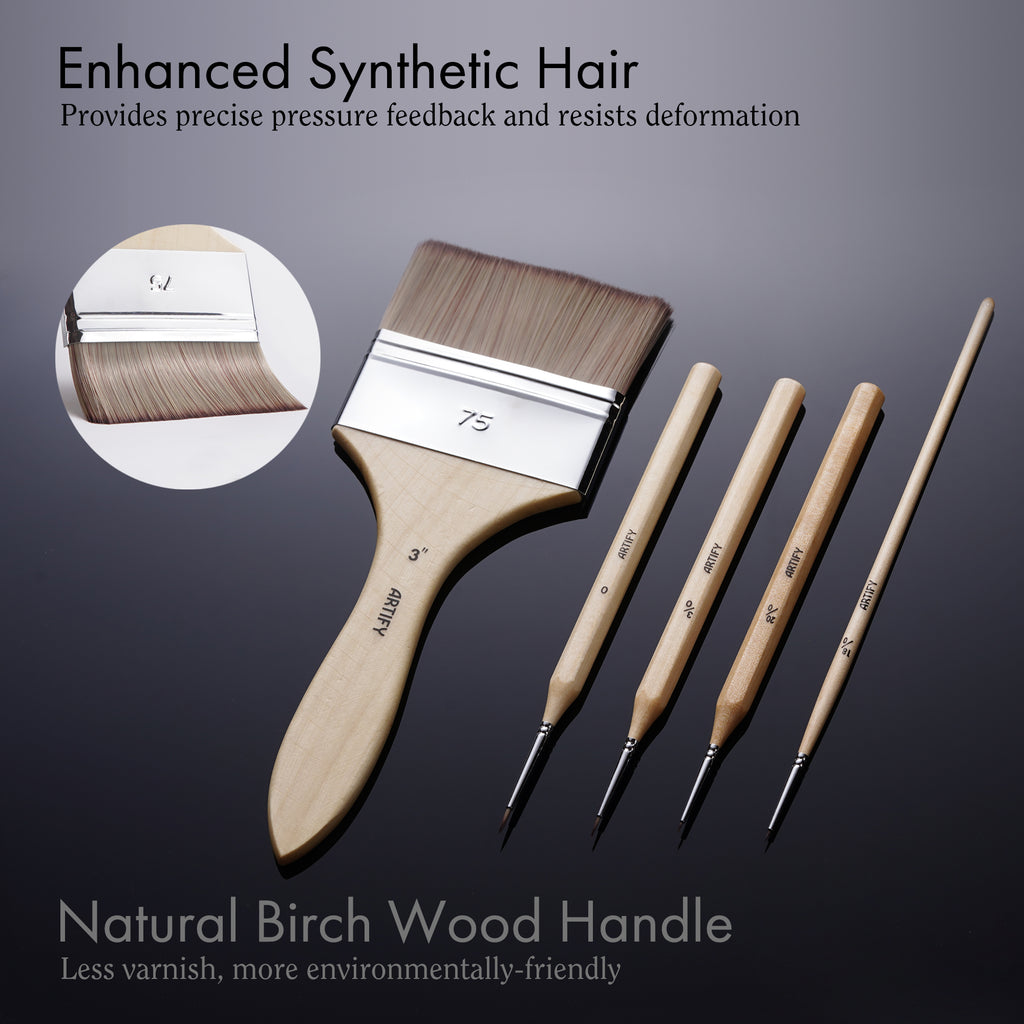 Extra brushes added to this expert series watercolor brush set