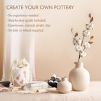 ARTIFY Air Dry Clay Craft Kit , DIY Home Pottery Kit for All Ages, Mold & Sculpt Series - Artify