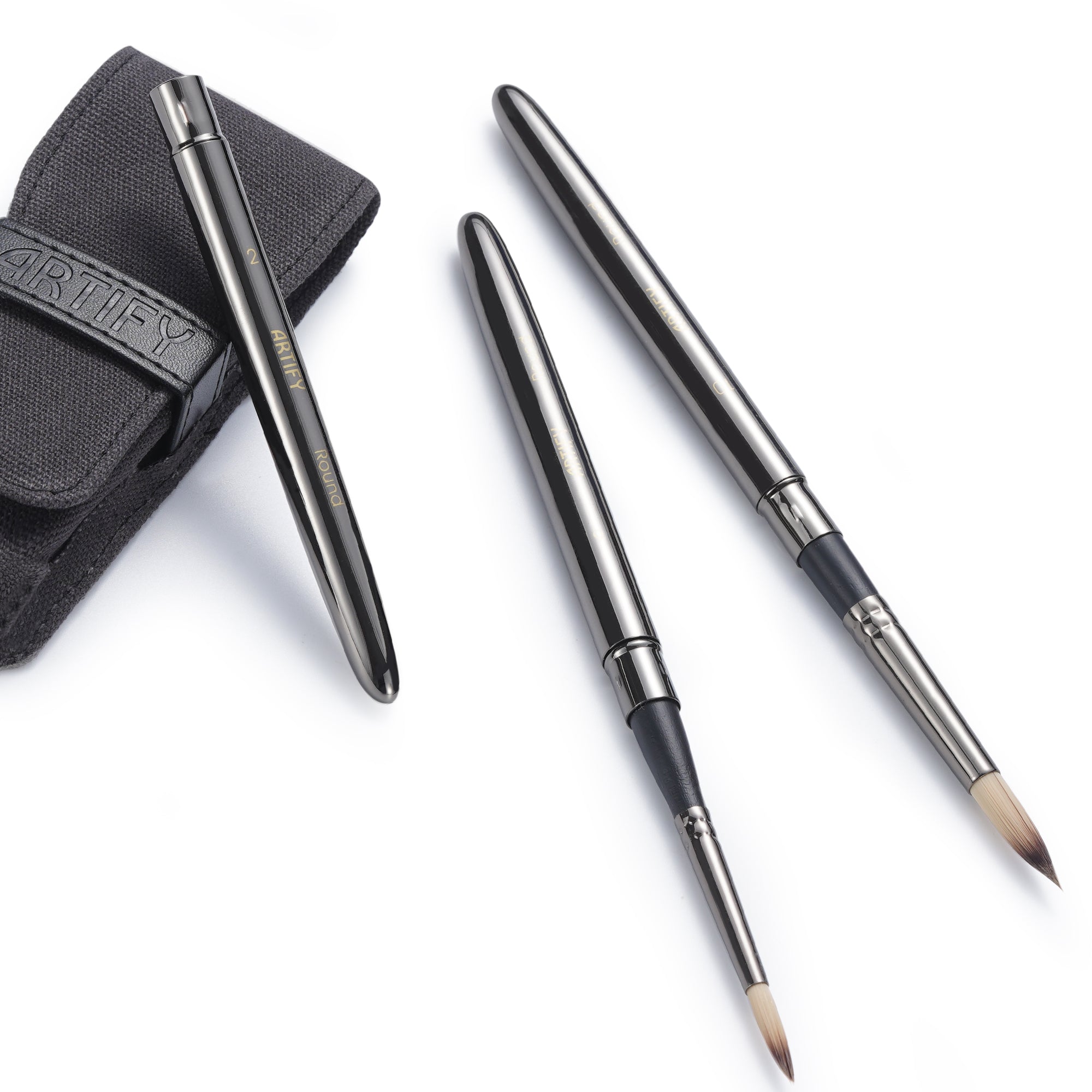 ARTIFY Travel Watercolor Brush Set, Synthetic Outdoor Paint Brushes with with Anti-Rust Handle