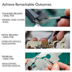 ARTIFY MASTERCRAFT 14-PIECE MINIATURE PAINTING BRUSH SET - Artify