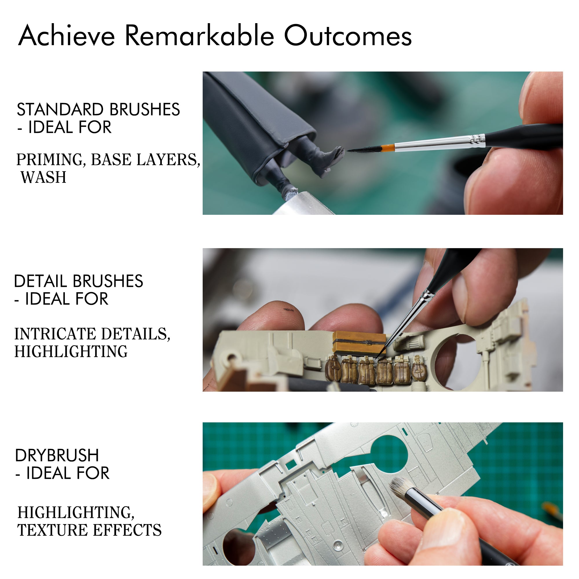 ARTIFY MASTERCRAFT 14-PIECE MINIATURE PAINTING BRUSH SET - Artify