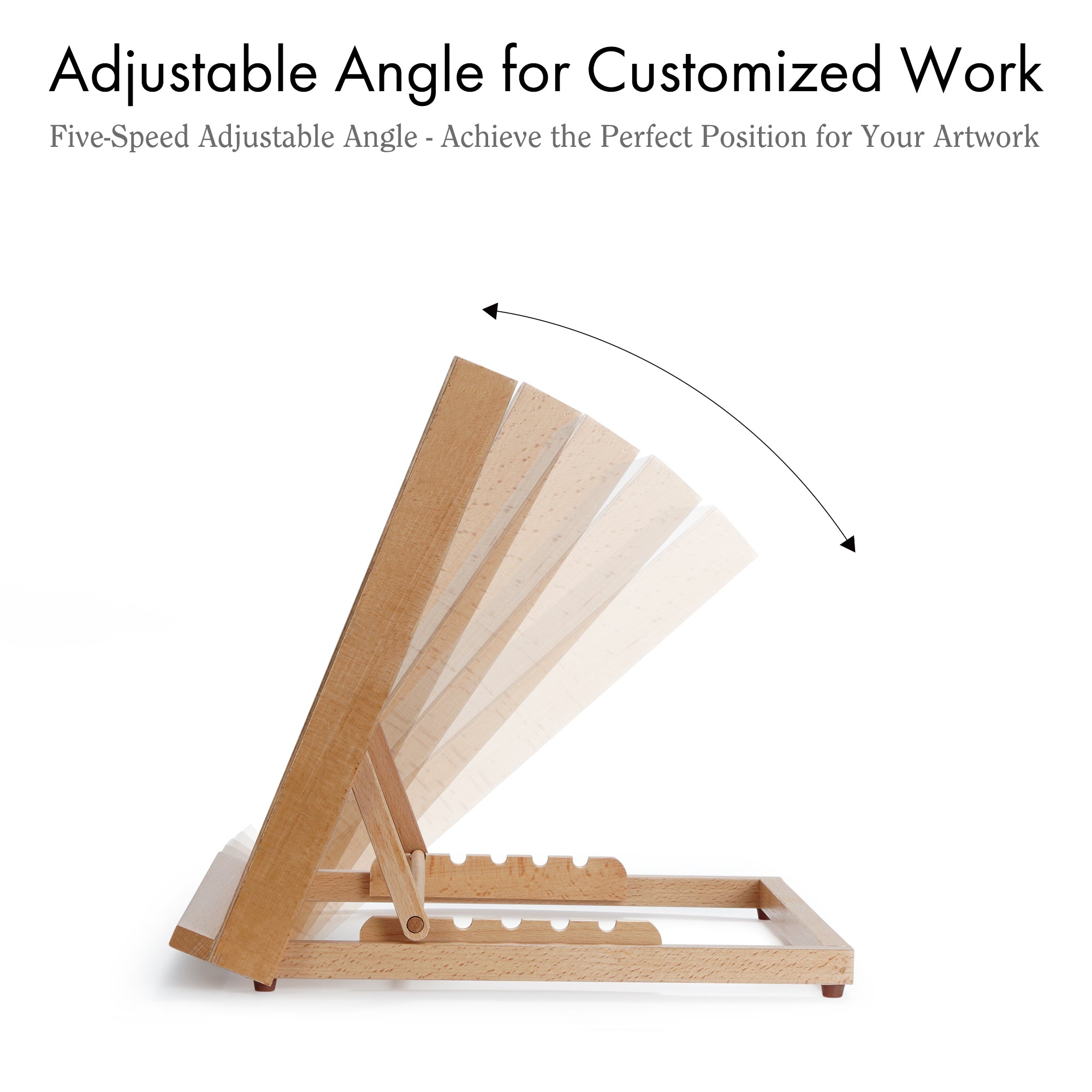 ARTIFY Adjustable Wood Tabletop Painting Easel, Z1