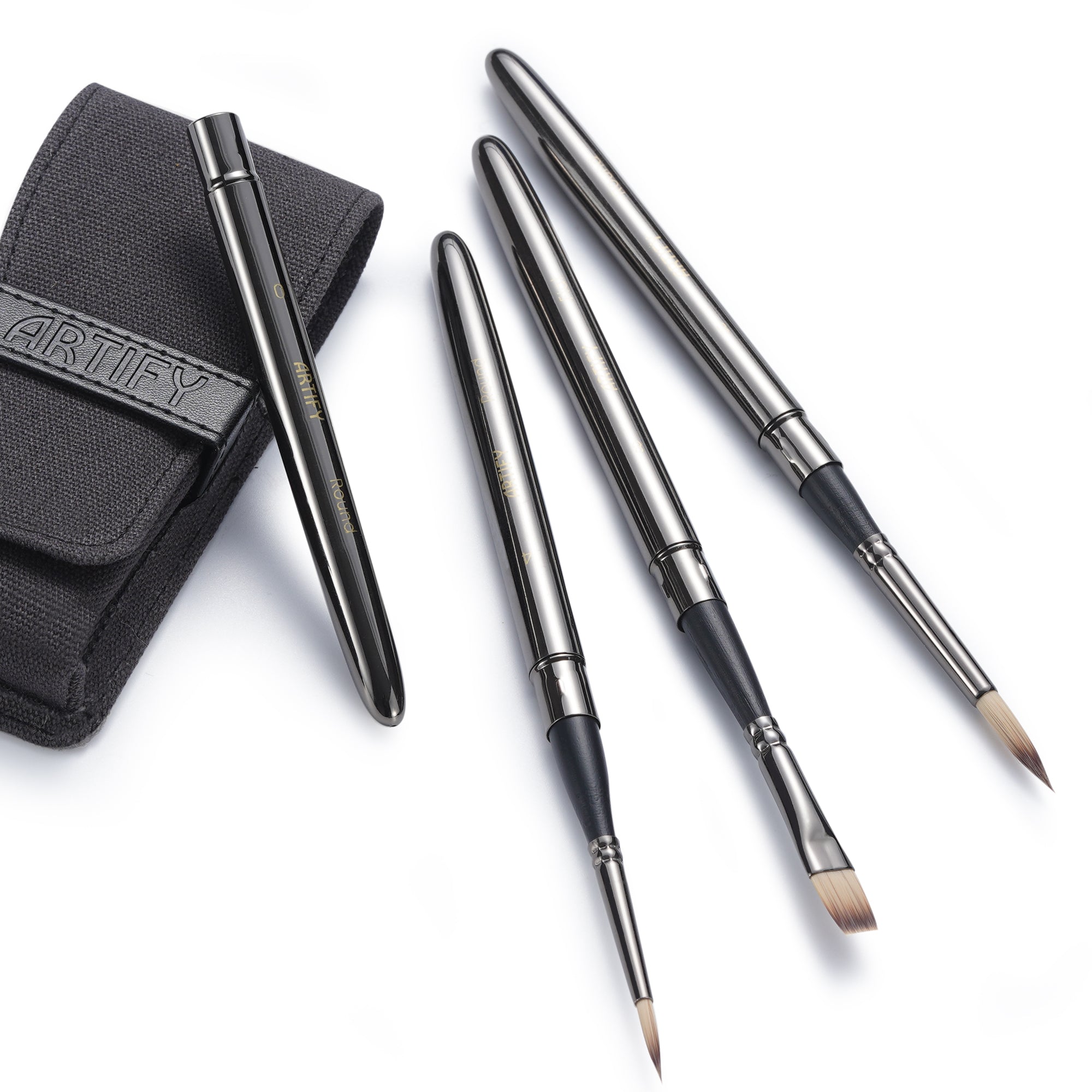 ARTIFY Travel Watercolor Brush Set, Synthetic Outdoor Paint Brushes with with Anti-Rust Handle