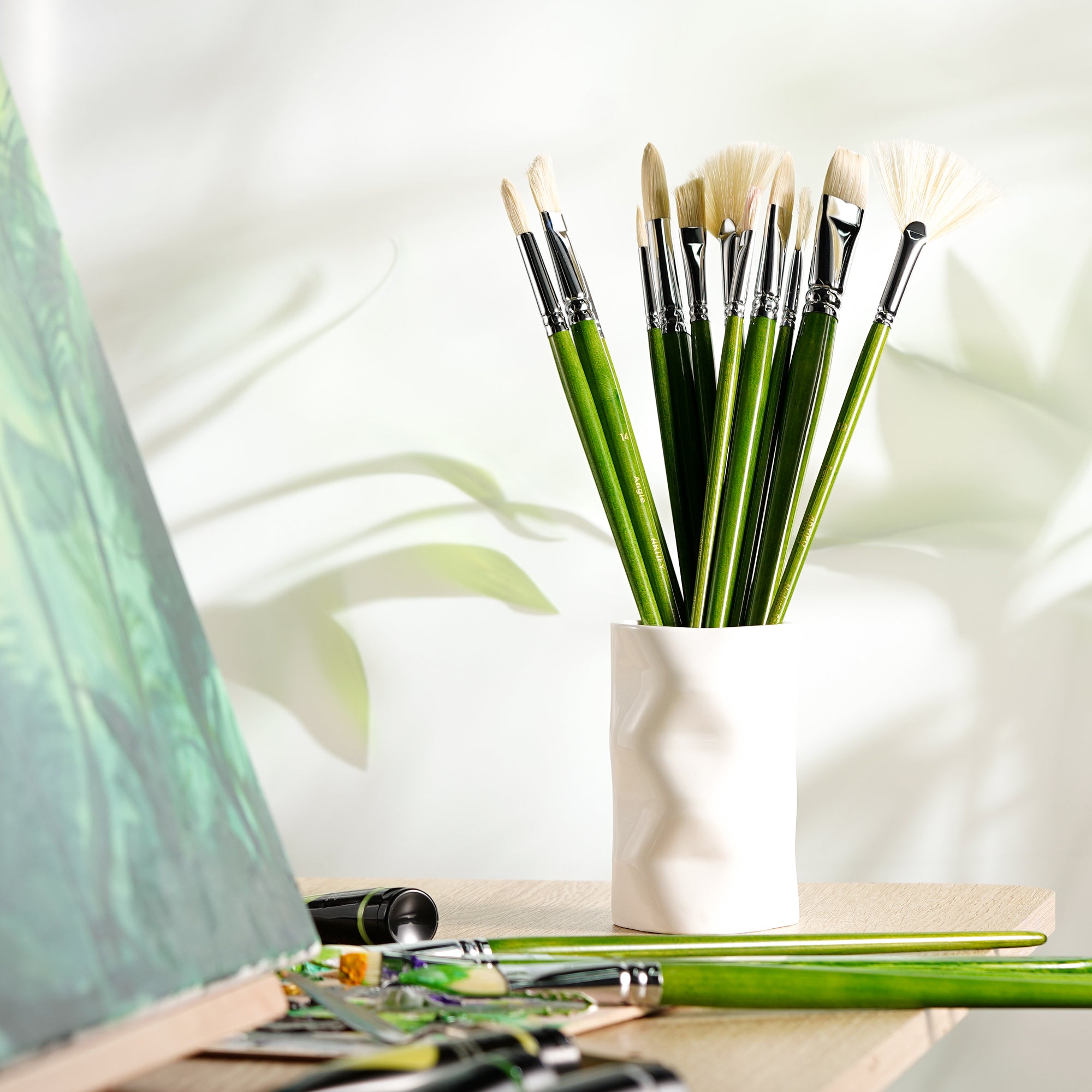 15 PCS  ARTIFY Oil Paint Brushes Set Versatile Brushes  For Every Technique - Artify