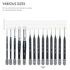 ARTIFY MASTERCRAFT 14-PIECE MINIATURE PAINTING BRUSH SET - Artify