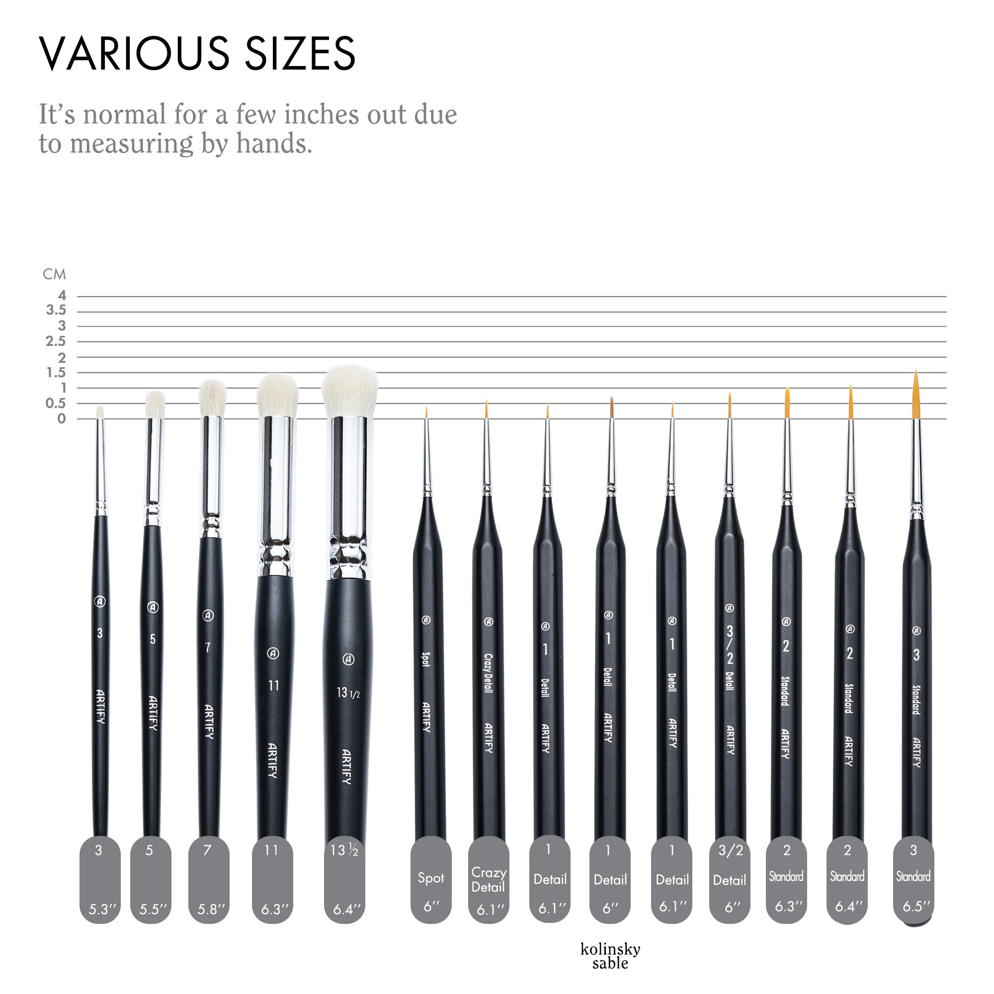 ARTIFY MASTERCRAFT 14-PIECE MINIATURE PAINTING BRUSH SET - Artify