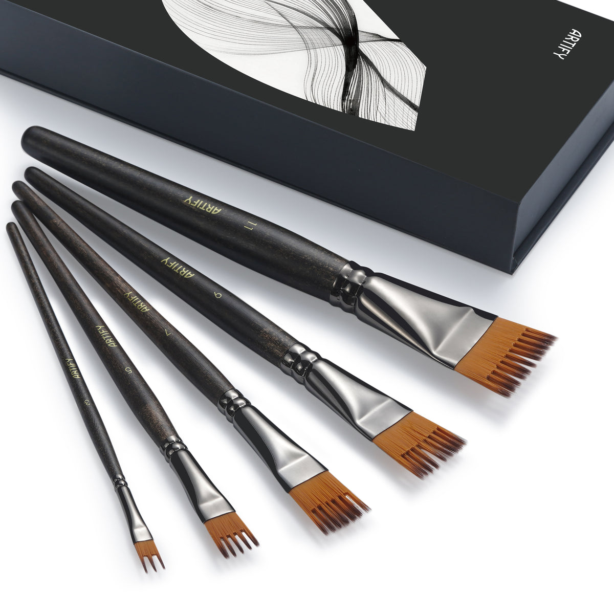 ARTIFY 5 PCS Comb Texture Brush Set, Expert Series