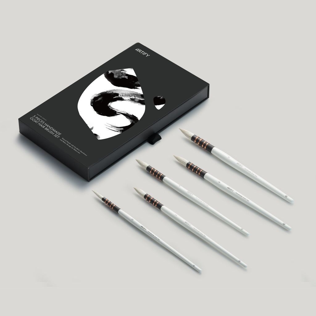 ARTIFY Professional Goat Hair Watercolor Brushes - Artify