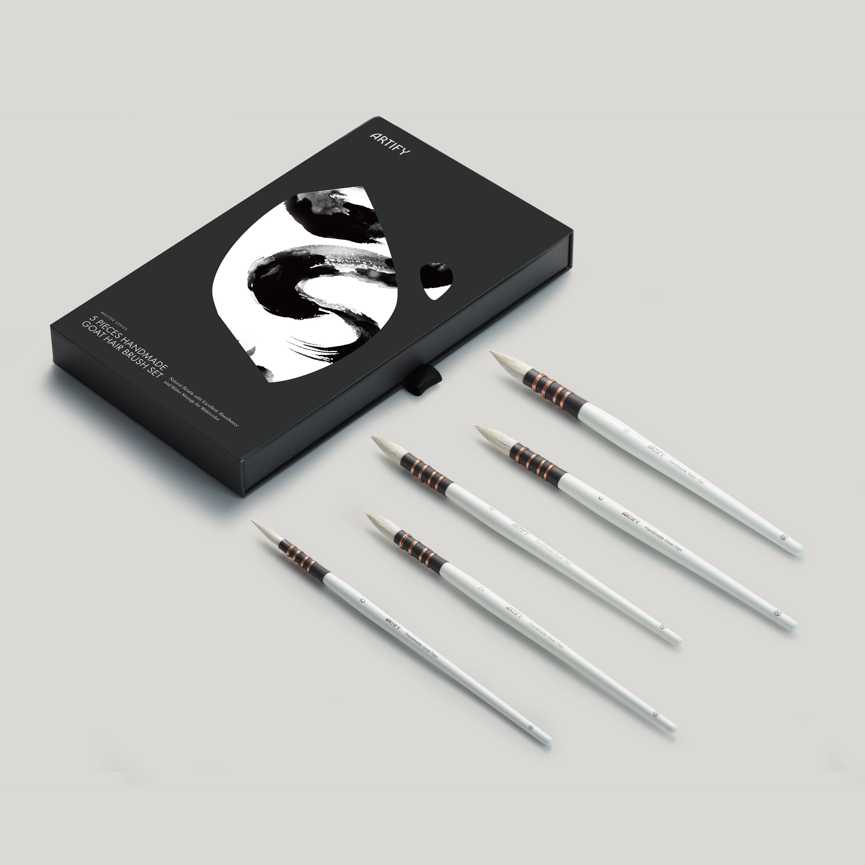 ARTIFY Professional Goat Hair Watercolor Brushes - Artify