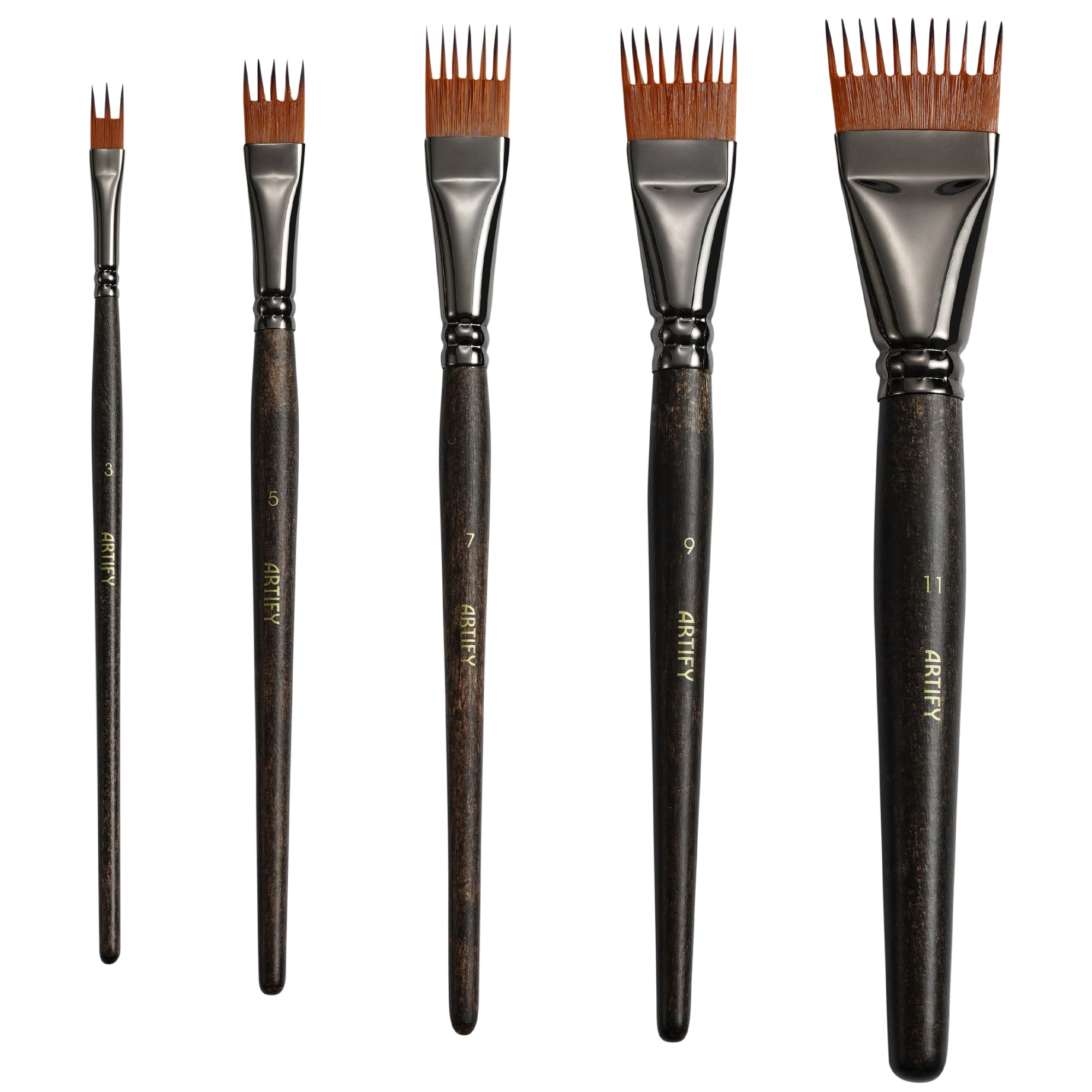 ARTIFY 5 PCS Comb Texture Brush Set, Expert Series