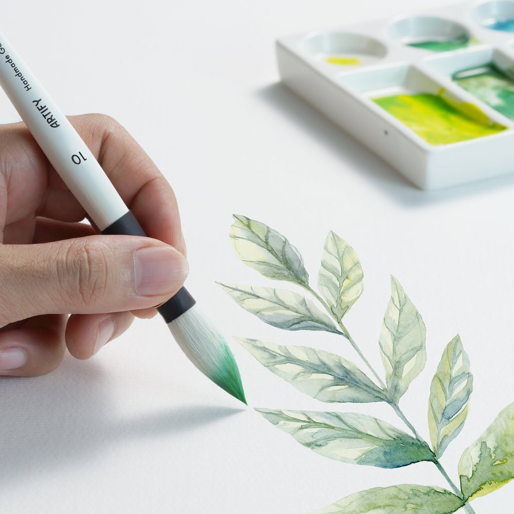 ARTIFY Professional Goat Hair Watercolor Brushes - Artify