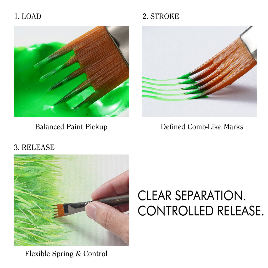 ARTIFY 5 PCS Comb Texture Brush Set, Expert Series