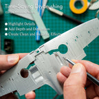 ARTIFY 5 Sizes Drybrush Set for Effortless Miniature, Model, Ceramics, Citadel Painting (Black) - Artify