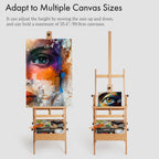 ARTIFY Large Wooden H-Frame Studio Beechwood Easel - Artify