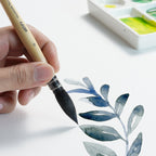 #6 squirrel hair brush in painting