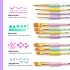 ARTIFY All-Purpose Paint Brushes for Kids, Ideal for Kids Arts & Crafts