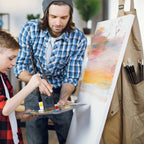 ARTIFY Paint Brush Set, 24 Piece Long Handle Oil Paint Brushes - Artify