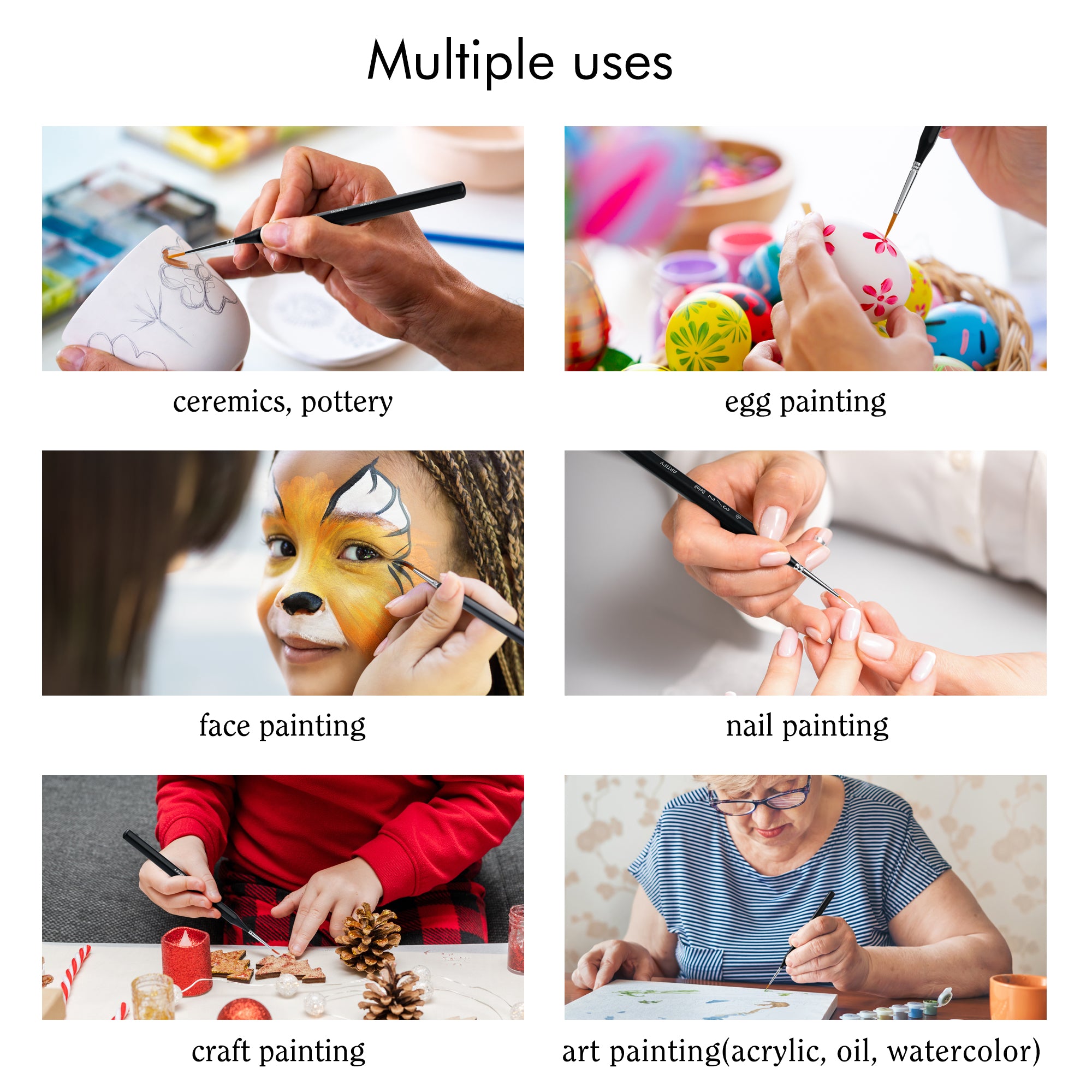 ARTIFY MASTERCRAFT 14-PIECE MINIATURE PAINTING BRUSH SET - Artify