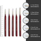 ARTIFY 100% Kolinsky Sable Micro Detail Paint Brushes, Master Series