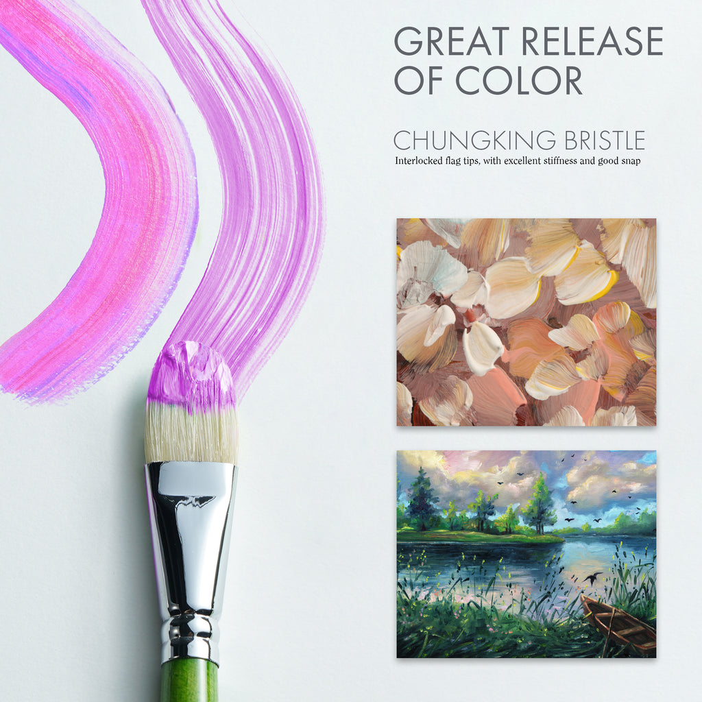 15 PCS  ARTIFY Oil Paint Brushes Set Versatile Brushes  For Every Technique - Artify