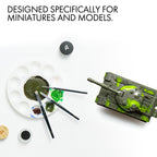 5PCS Drybrush Set Miniature Painting-Effortless Miniature & Model Painting (Pure Black) - Artify