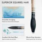 #8 squirrel hair brush details 2