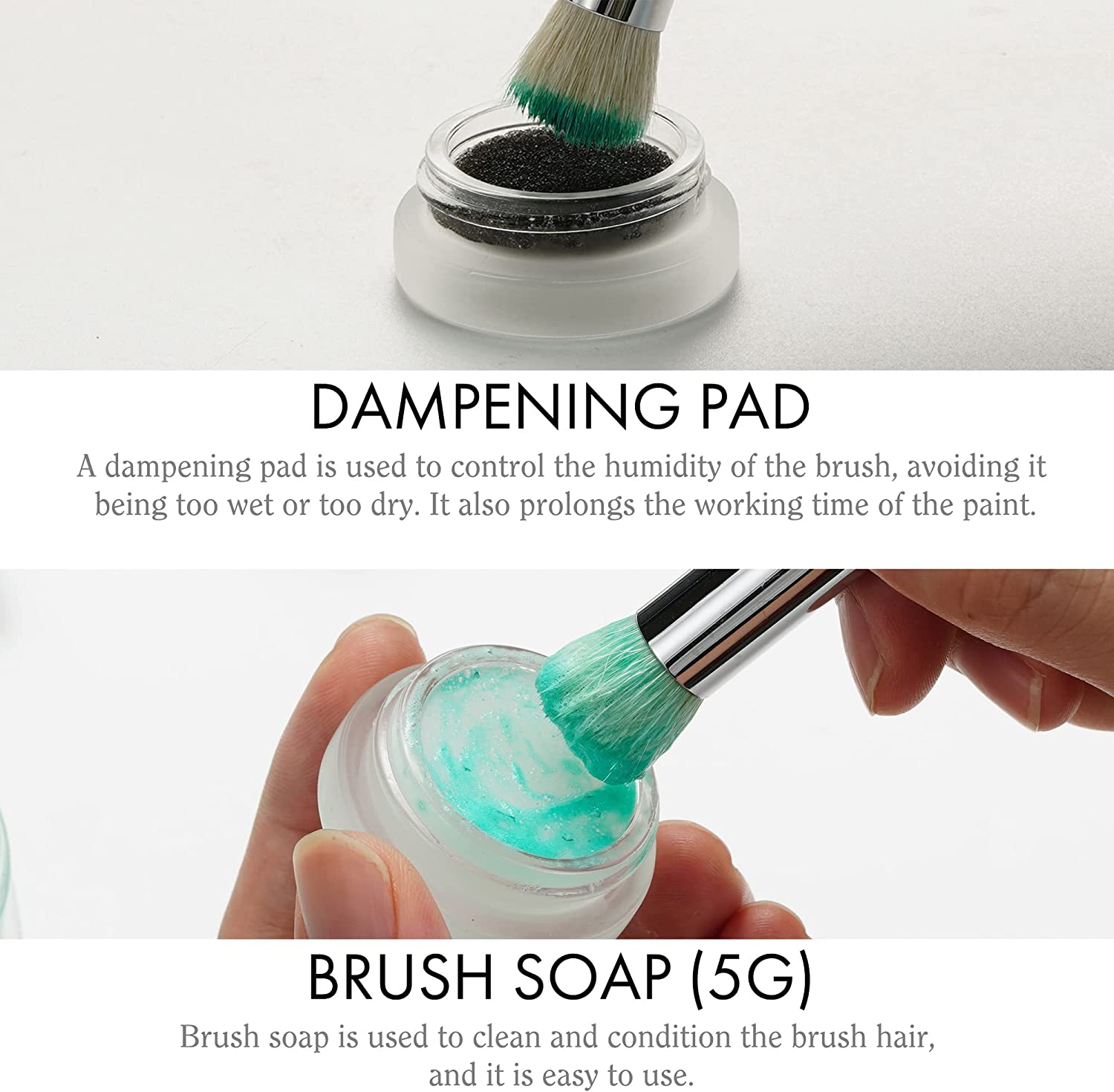 dampening pad and brush soap using tutorial