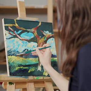 ARTIFY 10 Pcs Hog Hairs Paint Brush Set - Artify