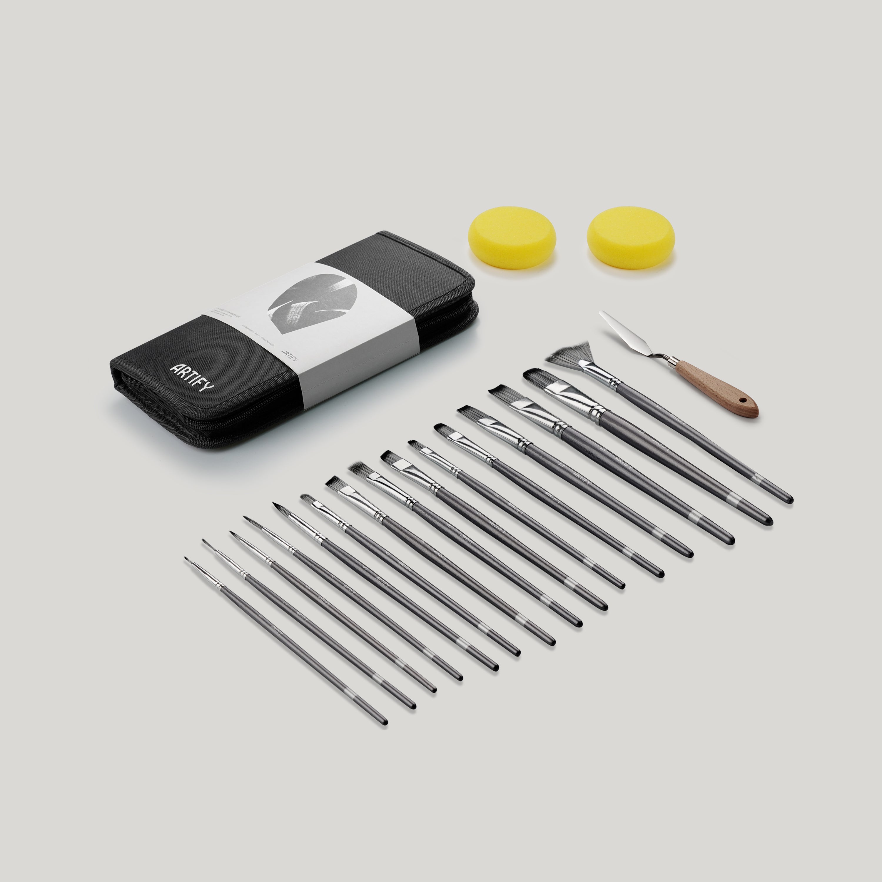 ARTIFY 15pcs and 18pcs Paint Brush Set for Intermedium - Artify