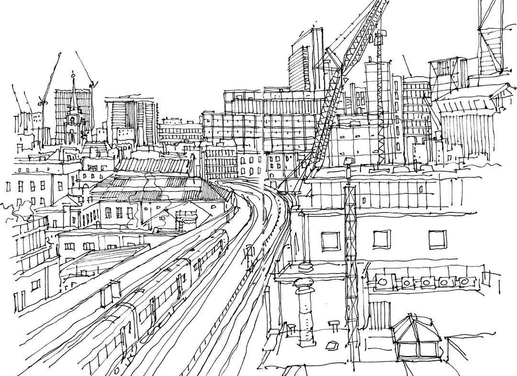 Architecture Line Draft — One Set Containing Multiple Pictures - Artify