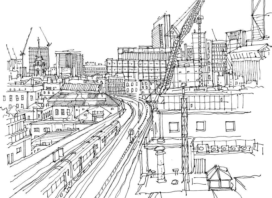 Architecture Line Draft — One Set Containing Multiple Pictures - Artify