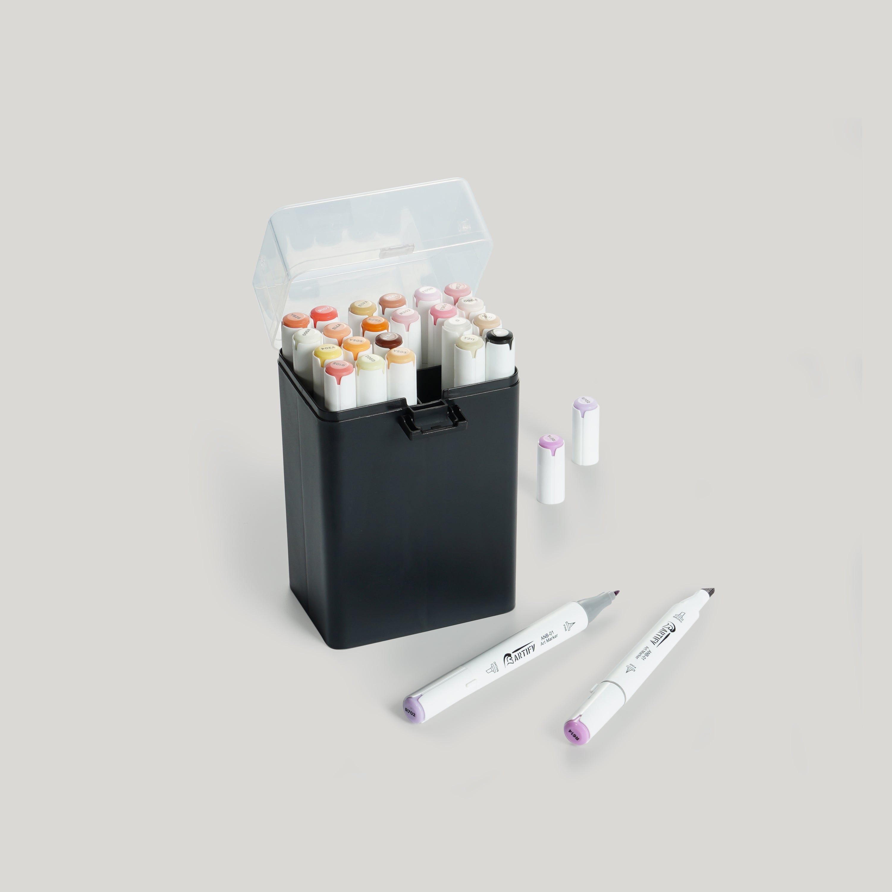 Artify 24 Colors Alcohol Fine & Chisel Tips Art Marker Set