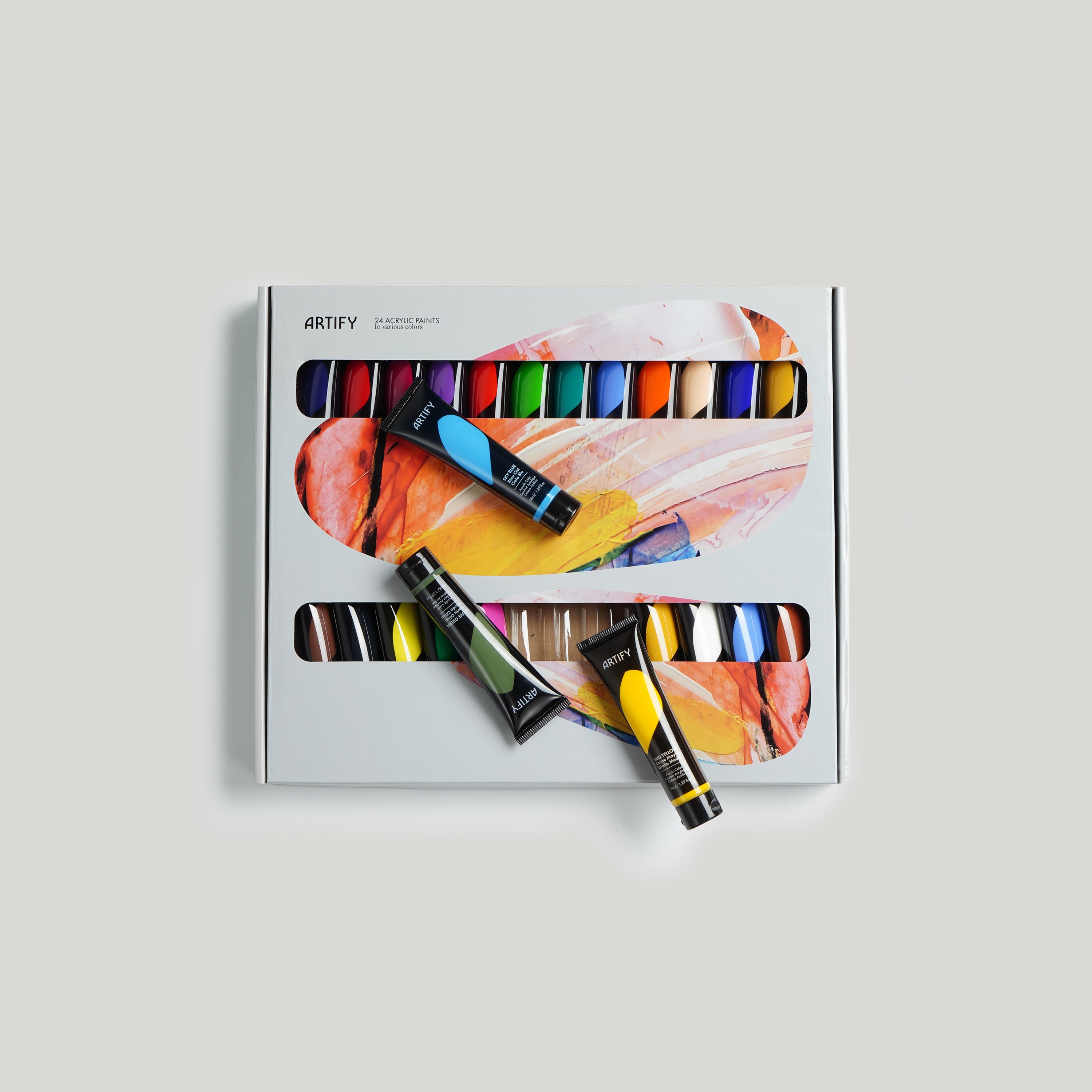 ARTIFY 24 Colors Premium Heavy Body Acrylic Paint Set - Artify