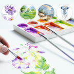 ARTIFY 9 PCS Travel Watercolor Brushes for Beginners & Pros - Artify