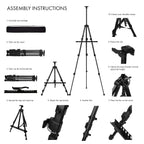 Artify 66 Inches Double Tier Adjustable Easel Stand - Artify