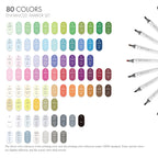 ARTIFY 80 Colors Art Markers-Fine & Broad Dual Tips Professional Artist Markers with Carrying Case - Artify