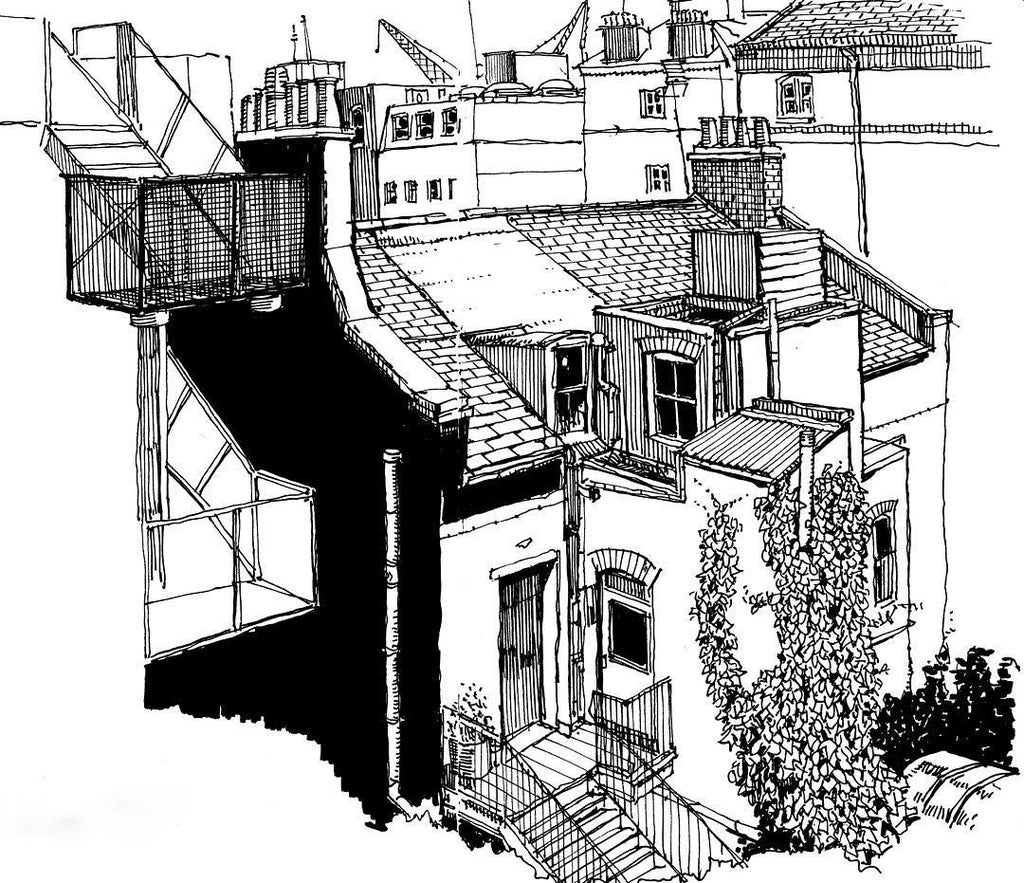 Architecture Line Draft — One Set Containing Multiple Pictures - Artify