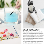 ARTIFY 10 Pcs Synthetic Hair Paint Brush Set - Artify