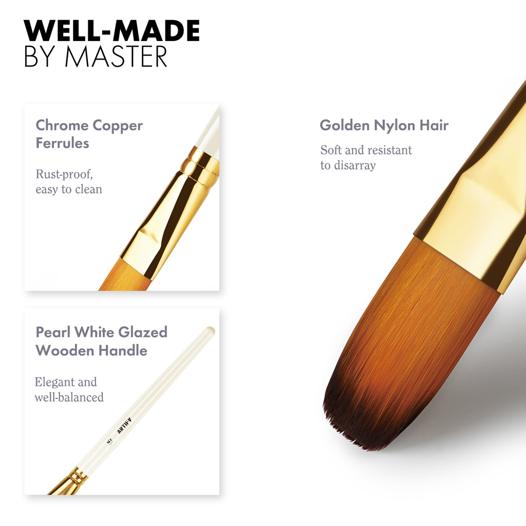 ARTIFY 15pcs and 18pcs Paint Brush Set for Intermedium - Artify