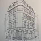 Streetscape Line Draft — One Set Containing Multiple Pictures - Artify