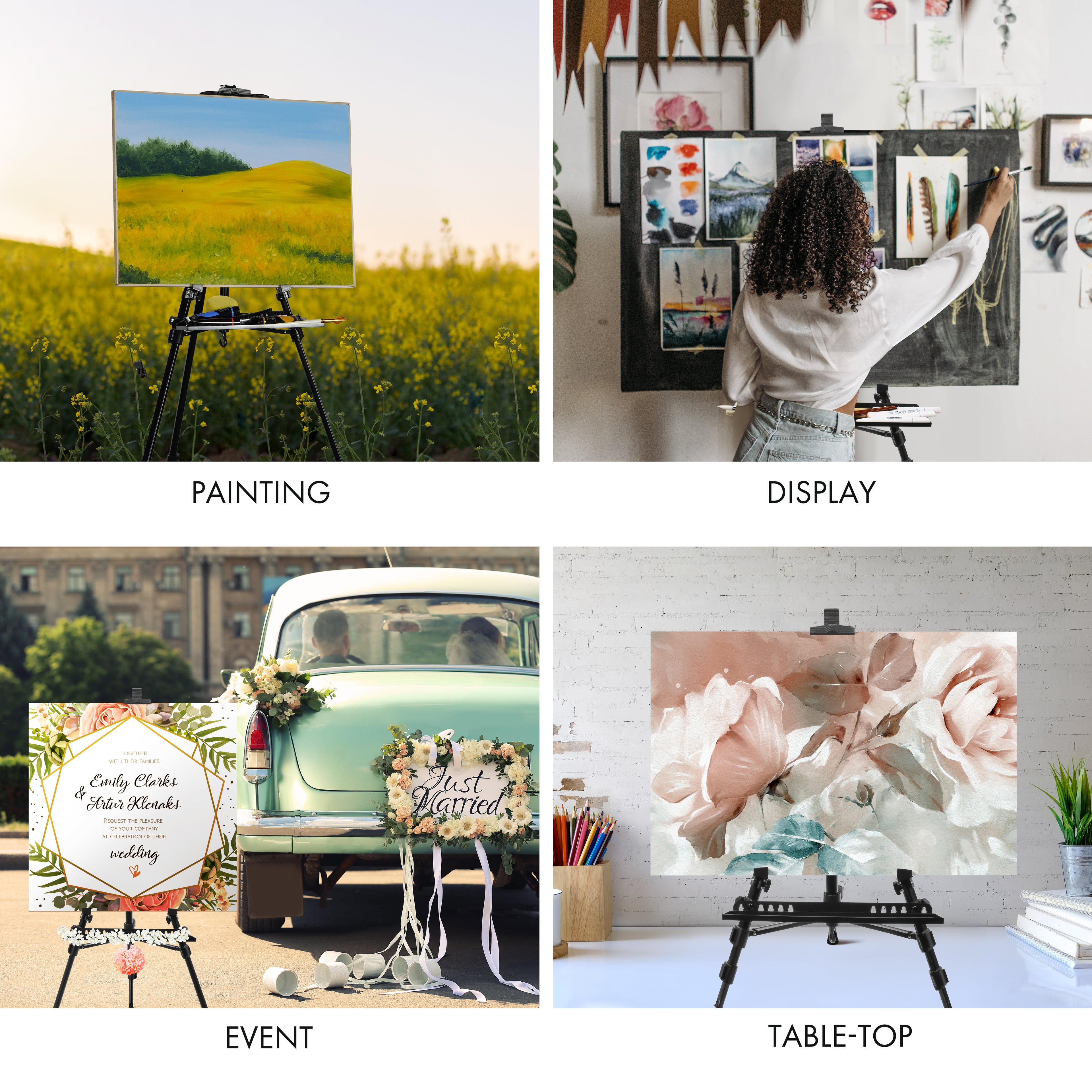 Artify 61 Inches  Adjustable Painting Easel Stand - Artify