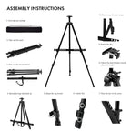 Artify 67 Inches Double Tier Adjustable Easel Stand - Artify