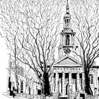 Streetscape Line Draft — One Set Containing Multiple Pictures - Artify