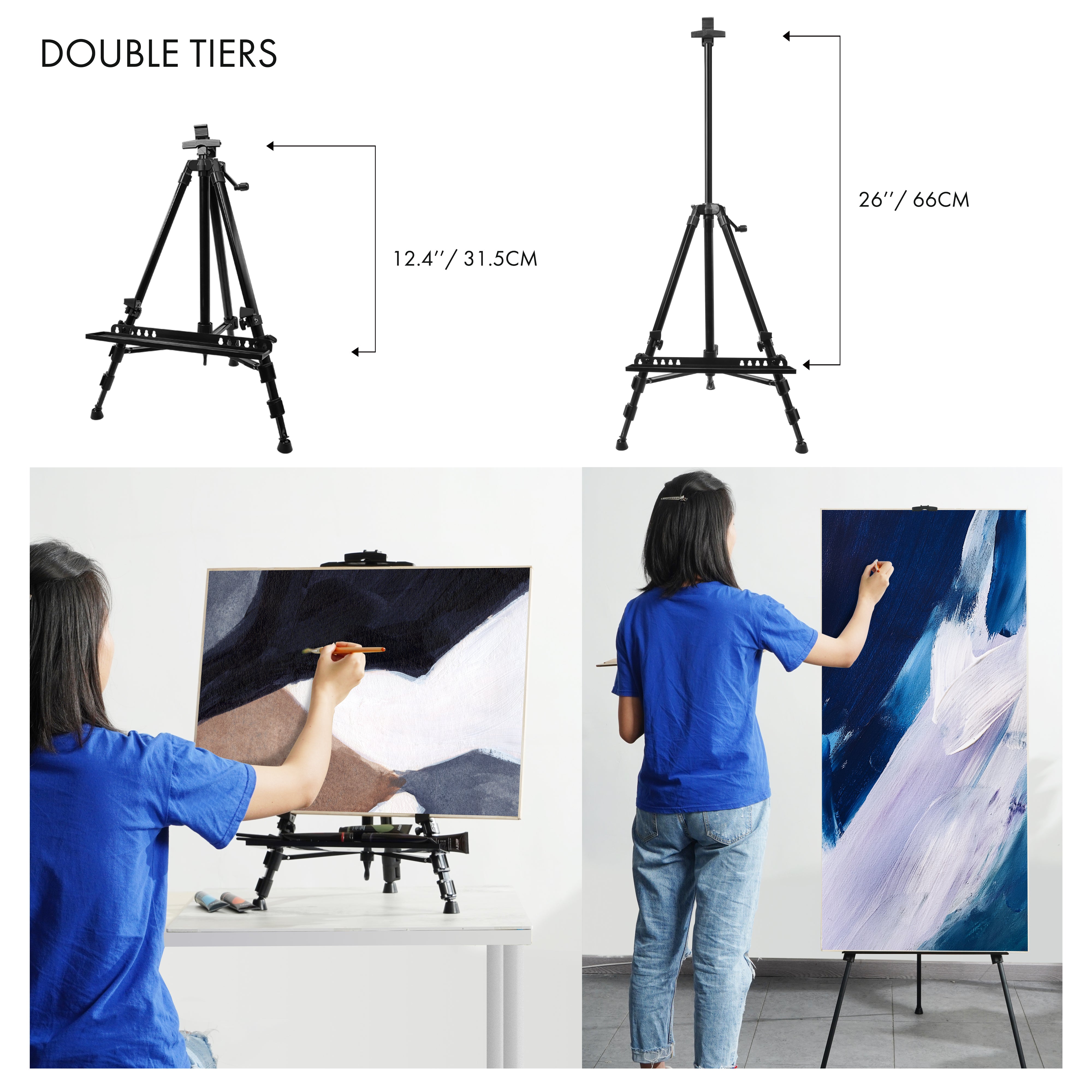 Artify 61 Inches Adjustable Painting Easel Stand